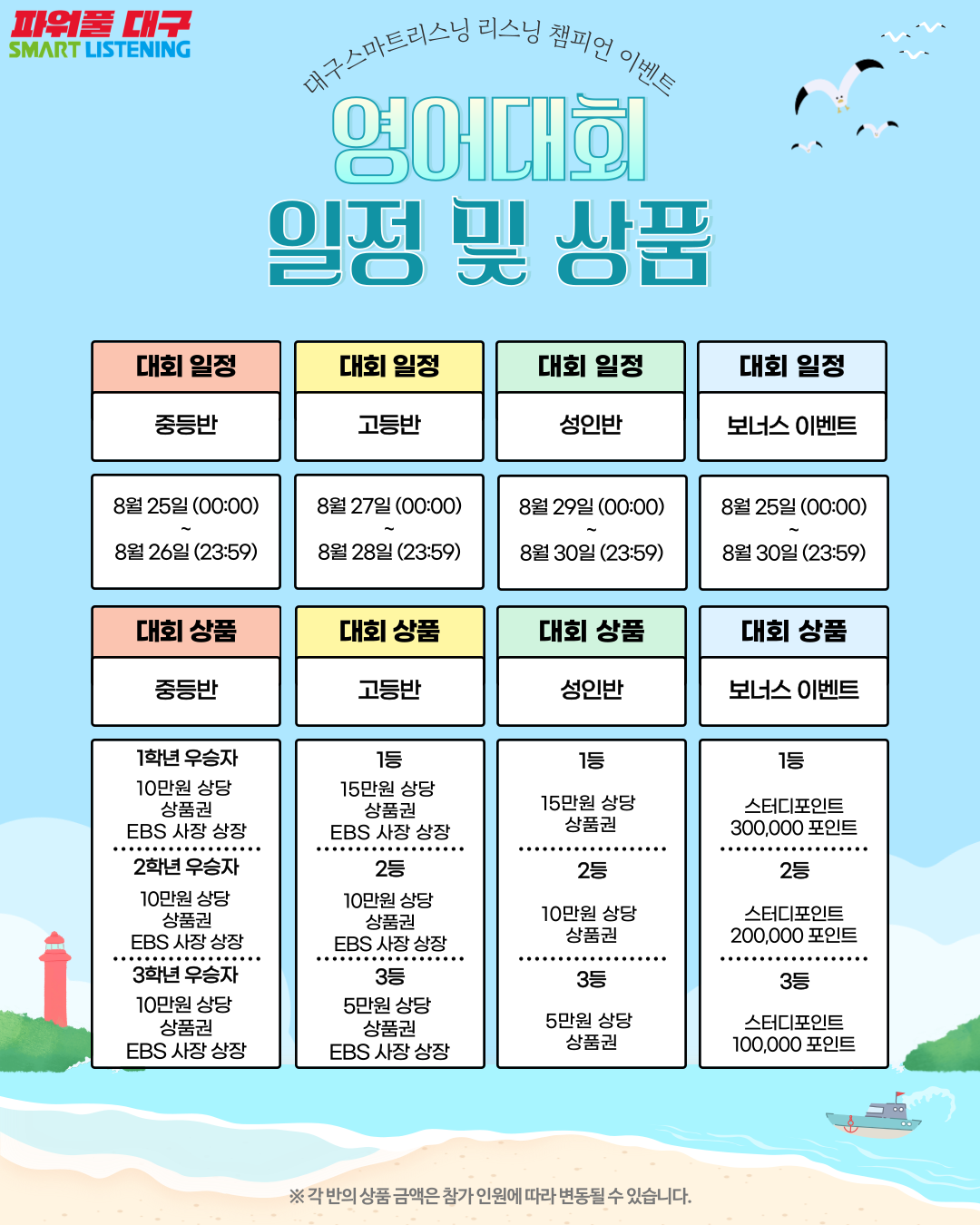 대구스마트리스닝 리스닝 챔피언 이벤트